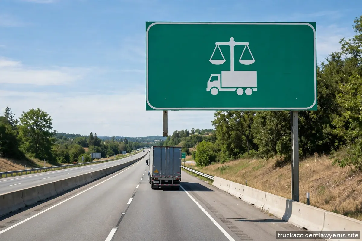 Highway sign for a weigh station ahead