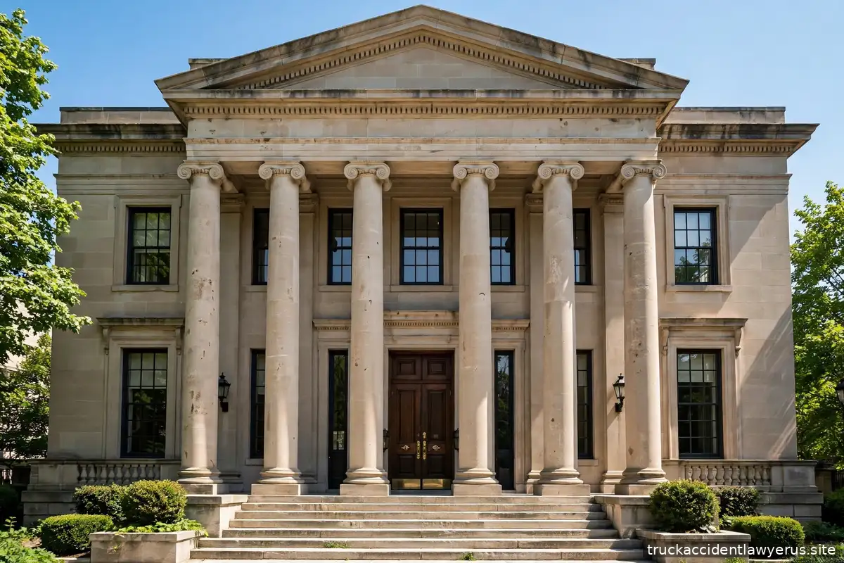 Law office building with columns